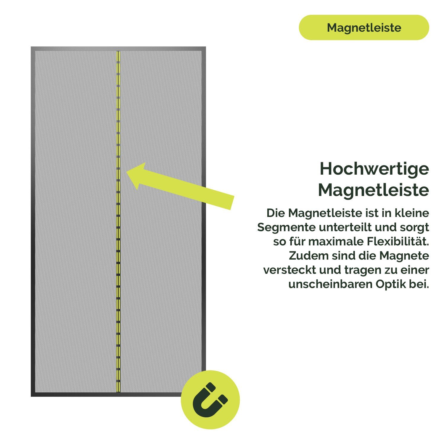 Nematek Insektenschutz-Vorhang Magnet Fliegengitter Tür Magnetvorhang - Insektenschutz Balkontür