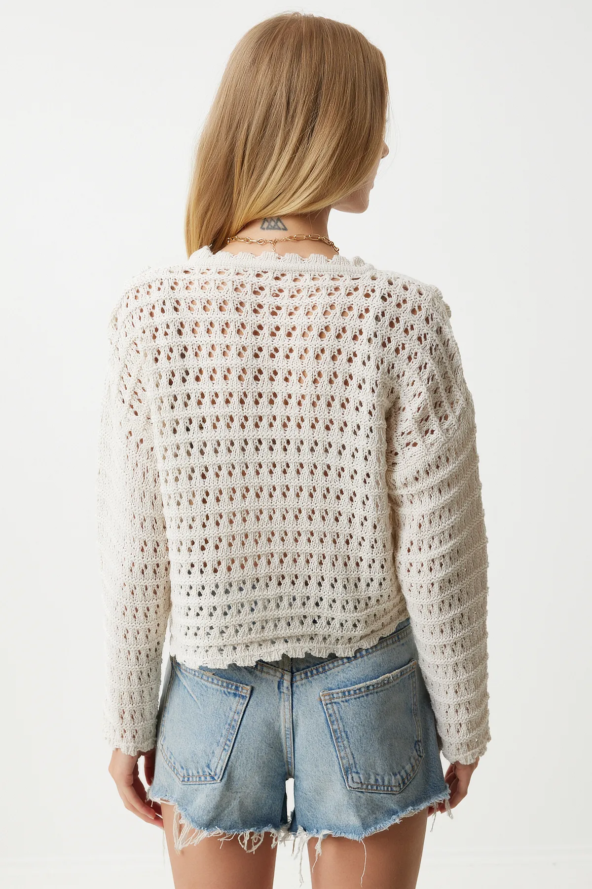 Happiness İstanbul  Pullover - Beige - Regular Fit