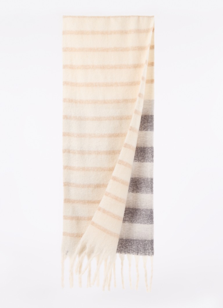 Fraas Scarf in stripe print 205 x 40 cm