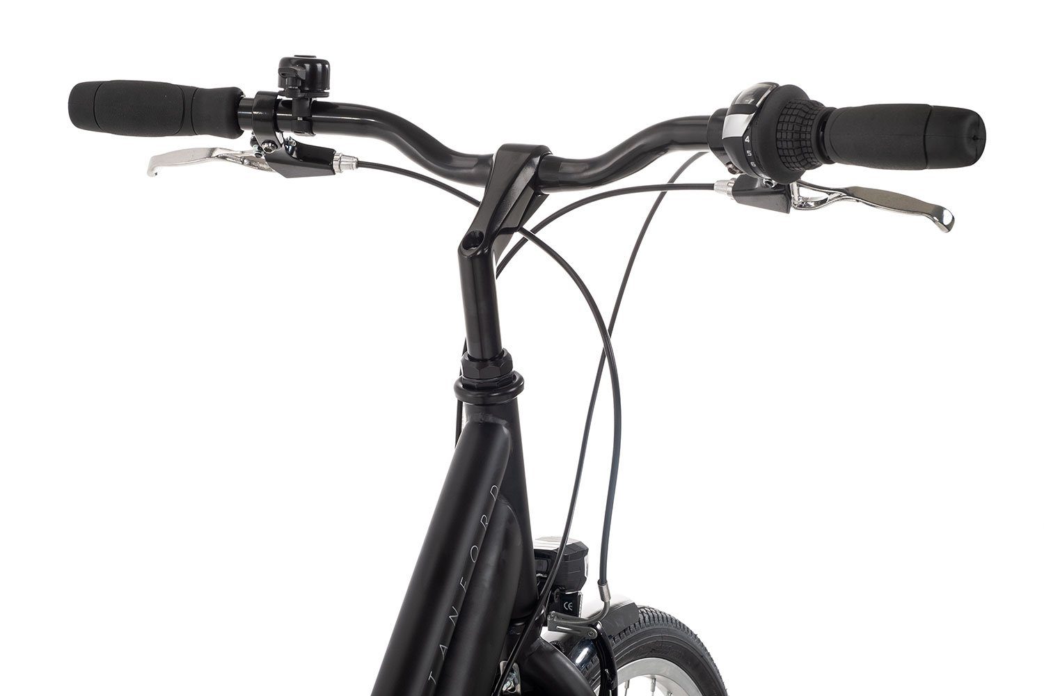 Adler Cityrad Stanford Trapez, 7 Gang Shimano Tourney 7 Schaltwerk, Kettenschaltung, Citybike schwarz/grau