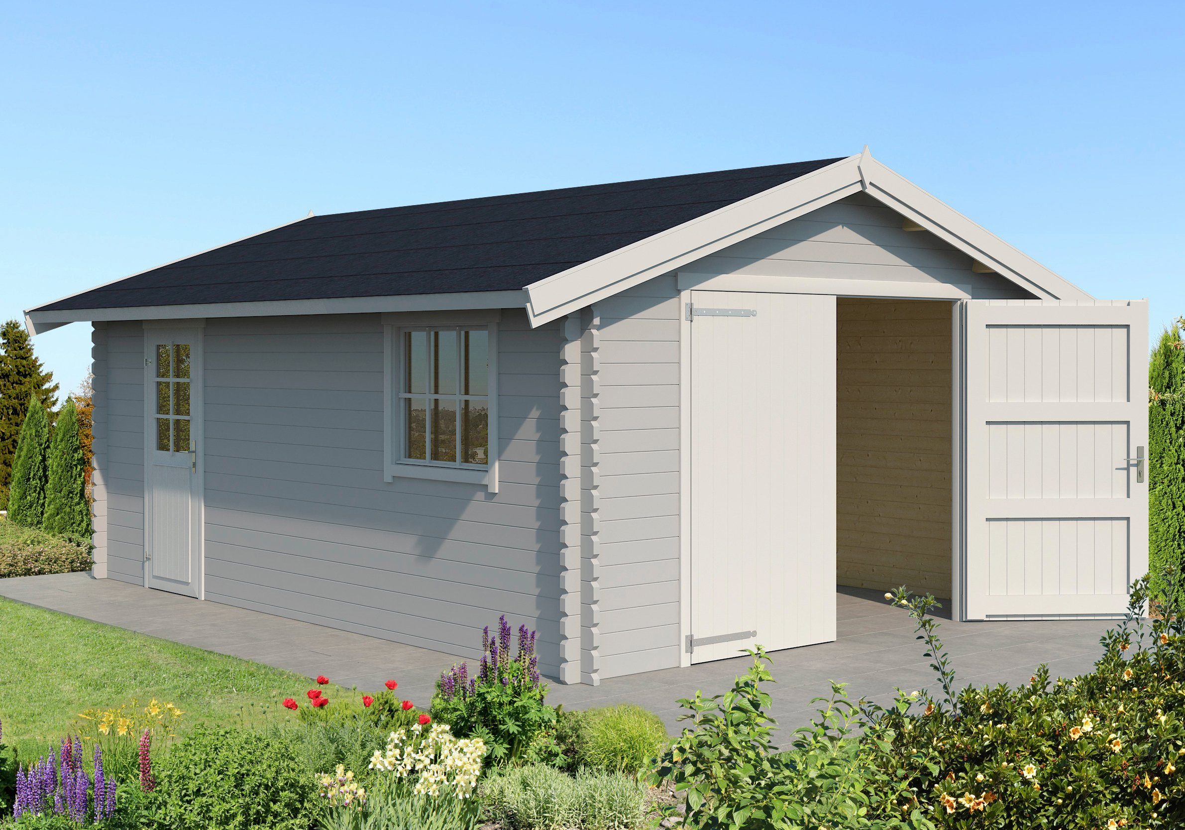 LASITA MAJA Garage Yarik, BxT: 474x583 cm, 202 cm Einfahrthöhe