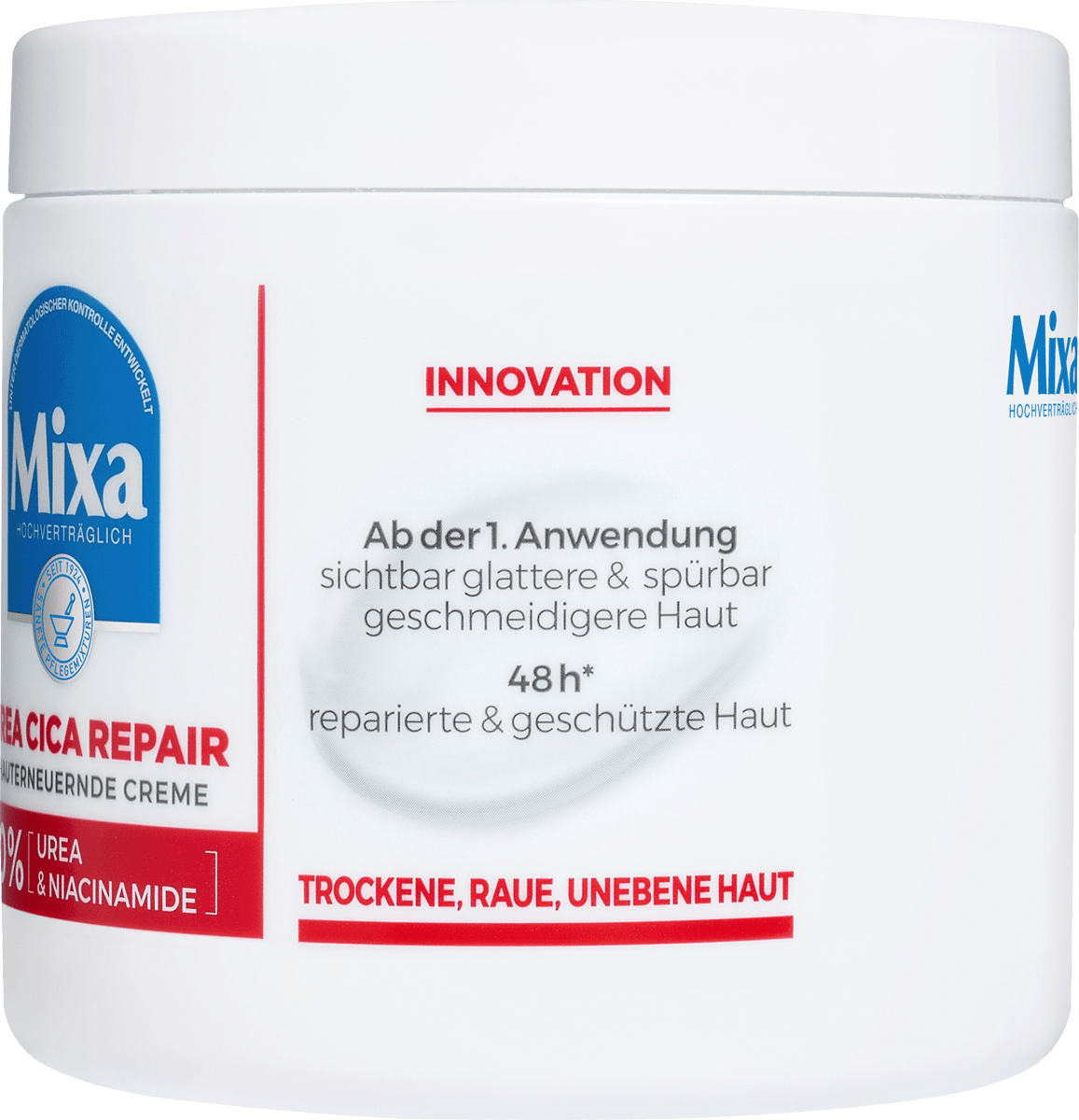 Pflegecreme Urea Cica Repair 10 % Urea & Niacinamide, 400 ml