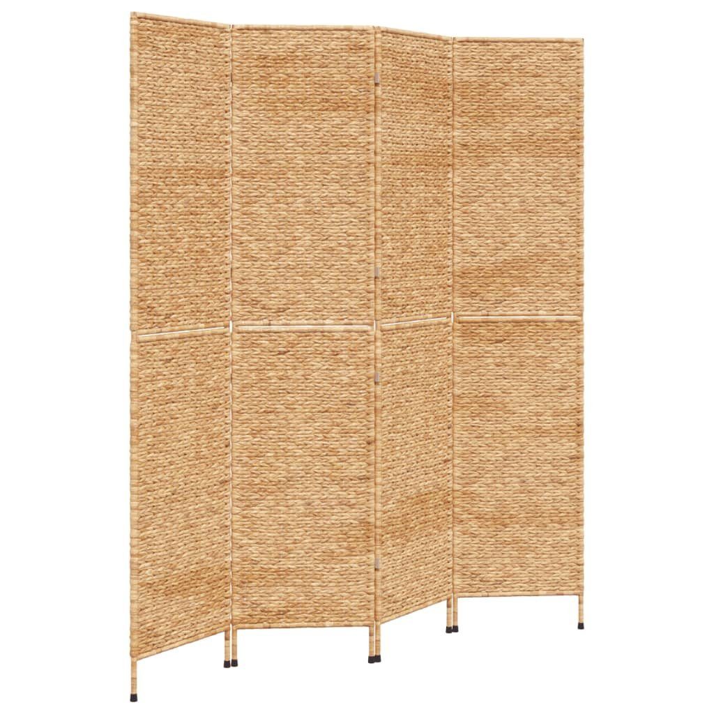 furnicato Raumteiler Paravent 4-tlg. 163x180 cm Wasserhyazinthe