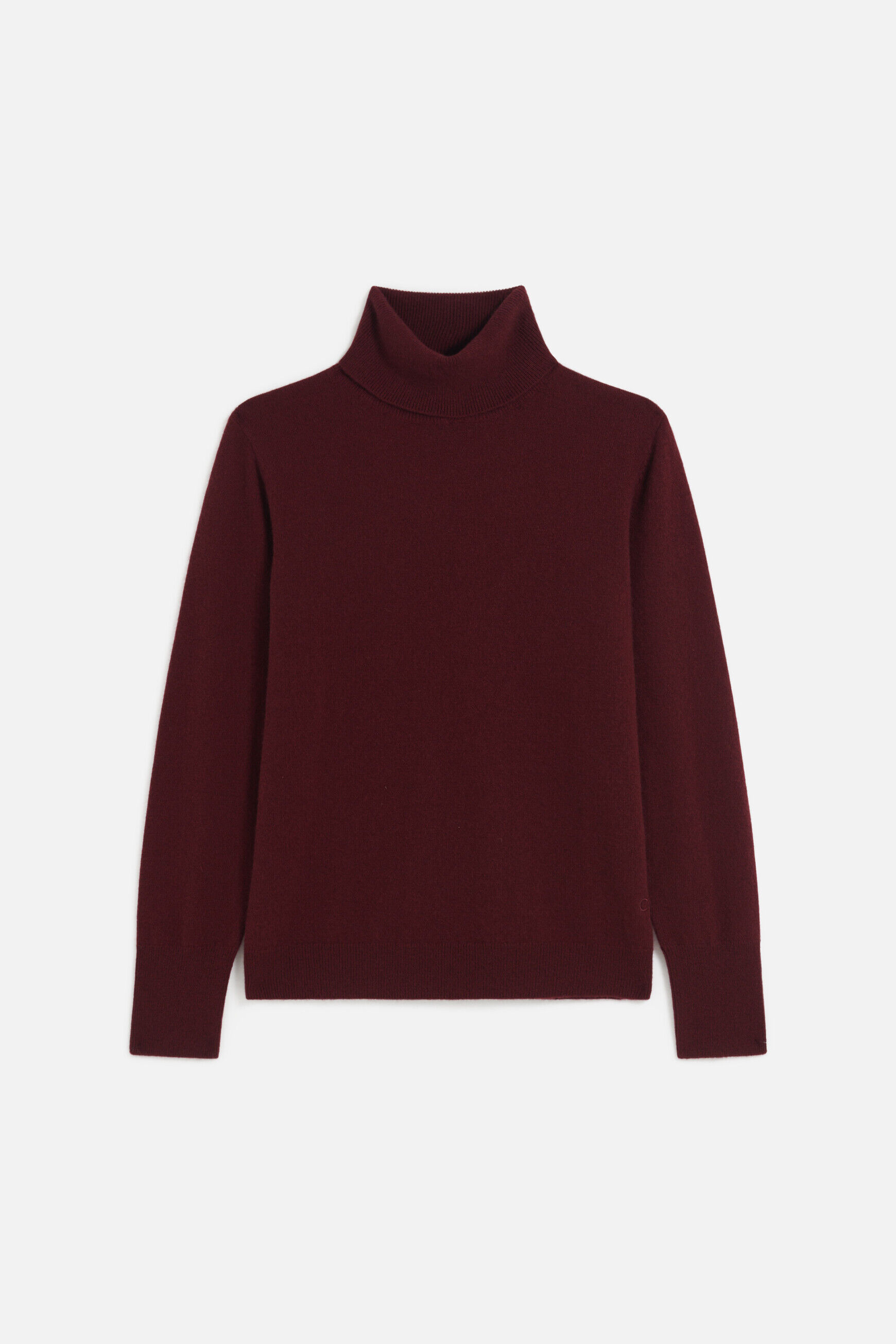 pull dylan b 100% cachemire bordeaux femme