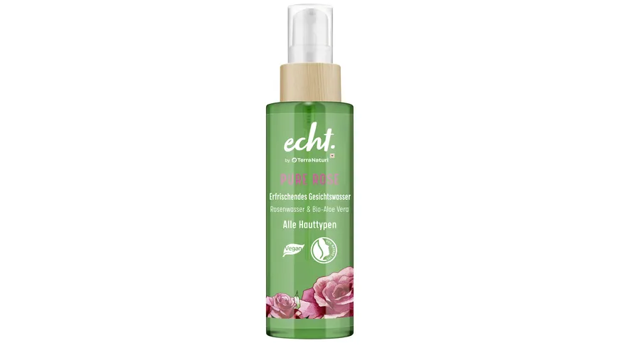 echt. by Terra Naturi PURE ROSE erfrischendes Gesichtswasser 100 ml