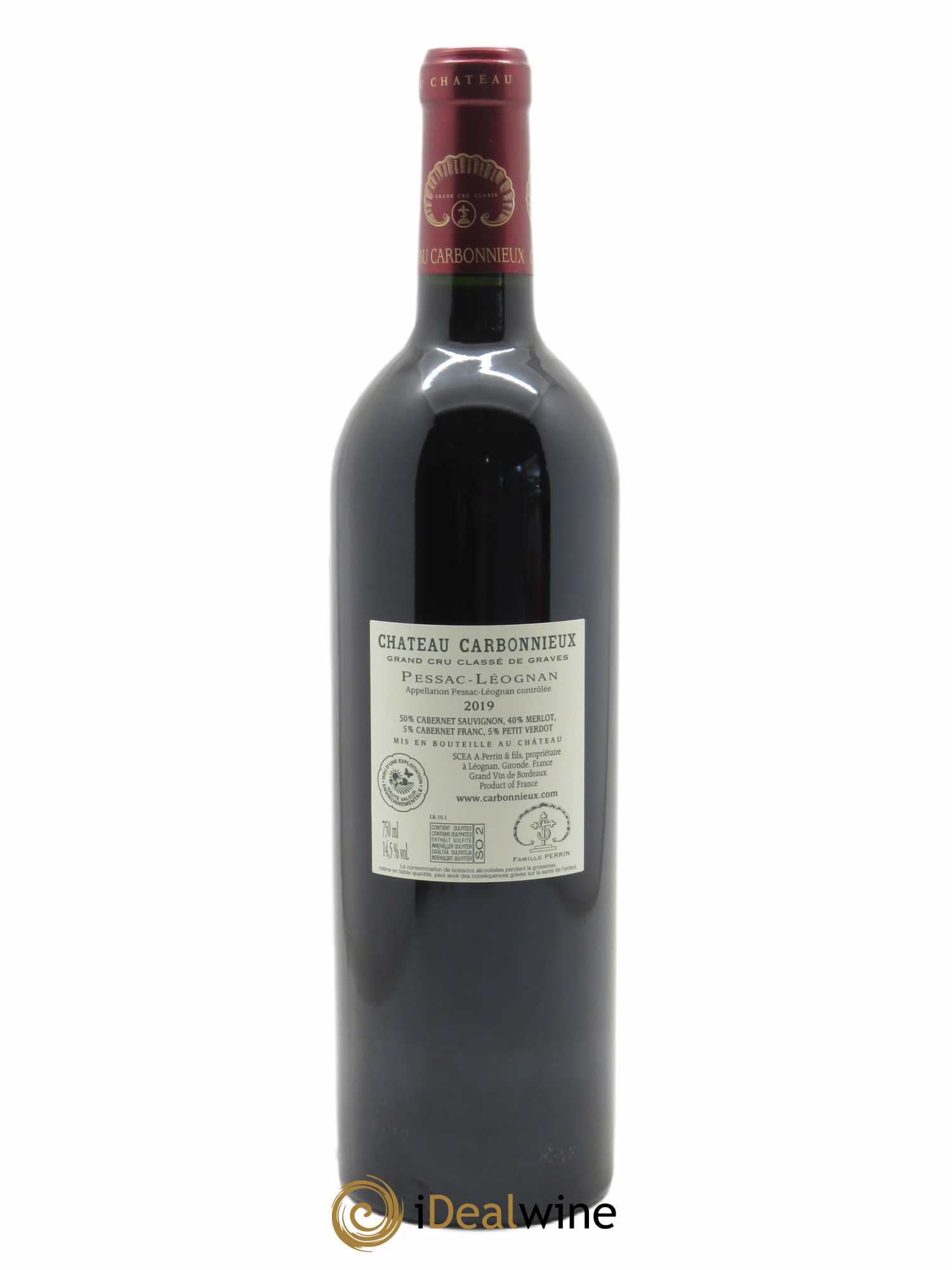 Château Carbonnieux Cru Classé de Graves (CBO à partir de 6 bts) 2019 - Lot de 1 Bouteille