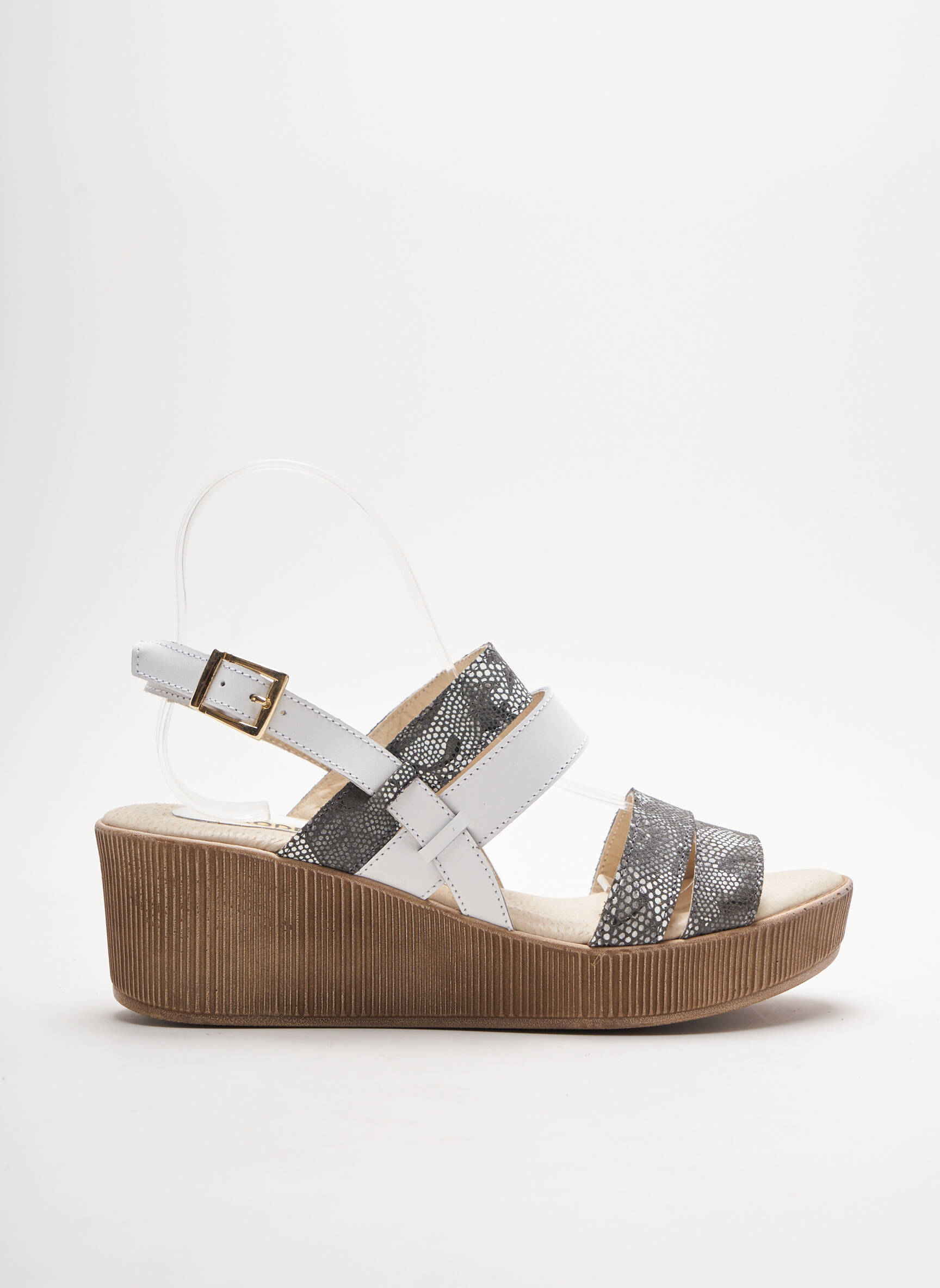 Brodequins Sandales Nu Pieds Femme couleur blanc