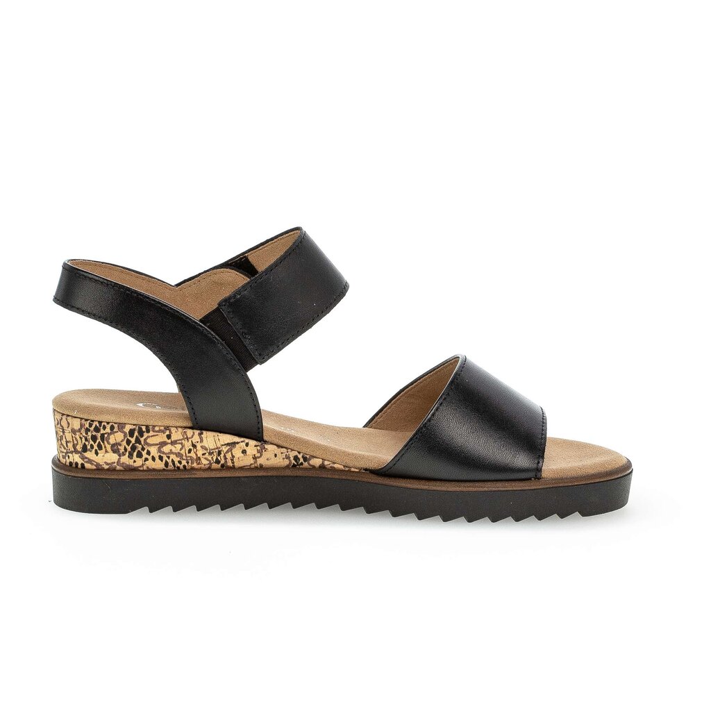Gabor comfort Keilsandalette schwarz