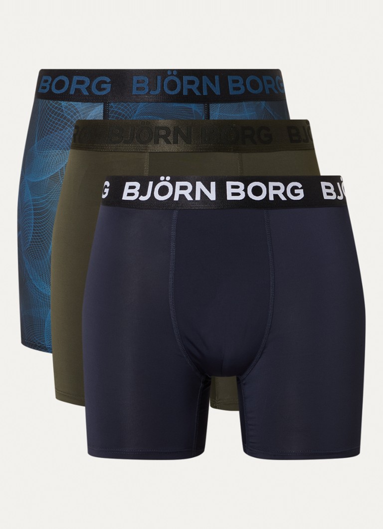 Boxers de performance Björn Borg avec bande logotée, lot de 3