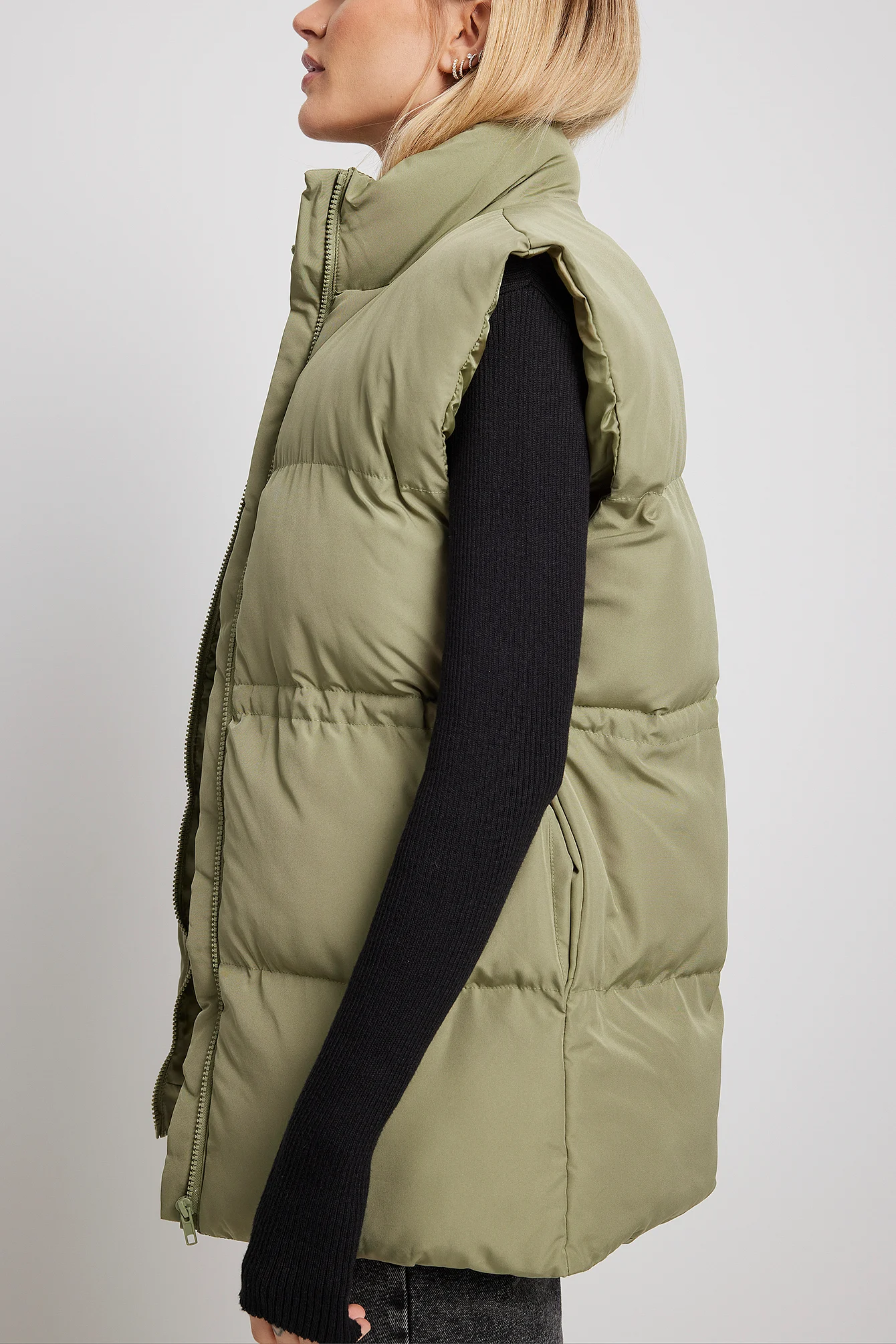 Oversized gefütterte Weste
