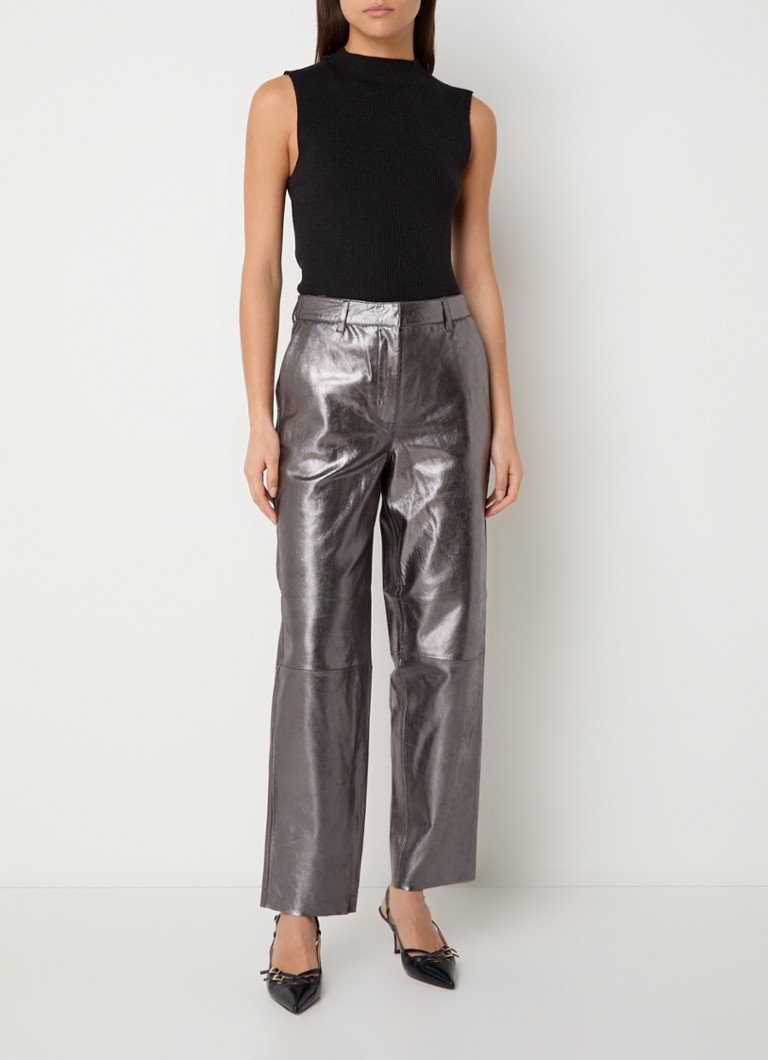 Selected Femme Lura fine knitted top in lyocell blend