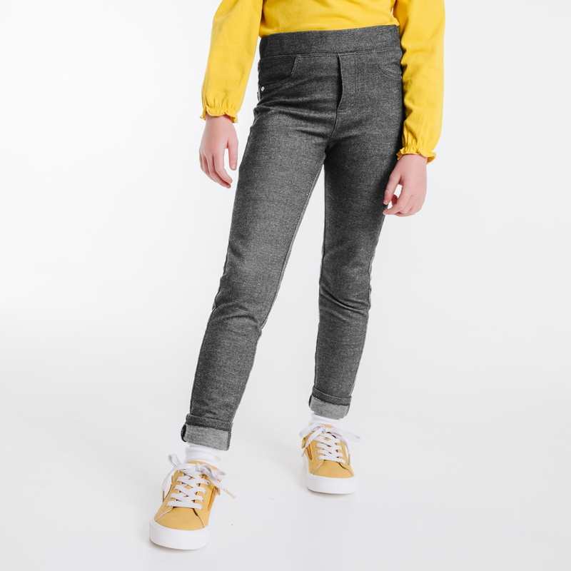 Jeggings en jersey milano gris fille