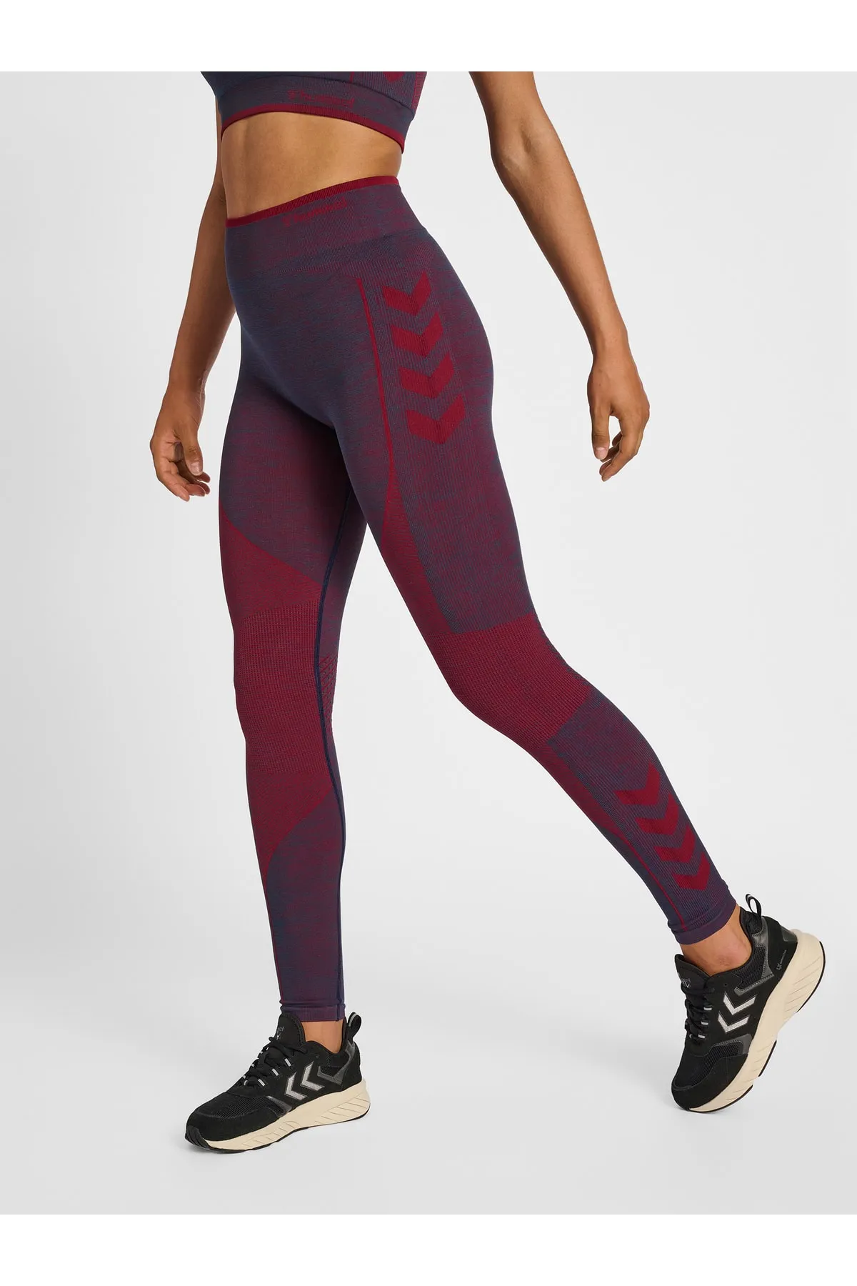hummel  Sport-Leggings - Rot - Mittlerer Bund