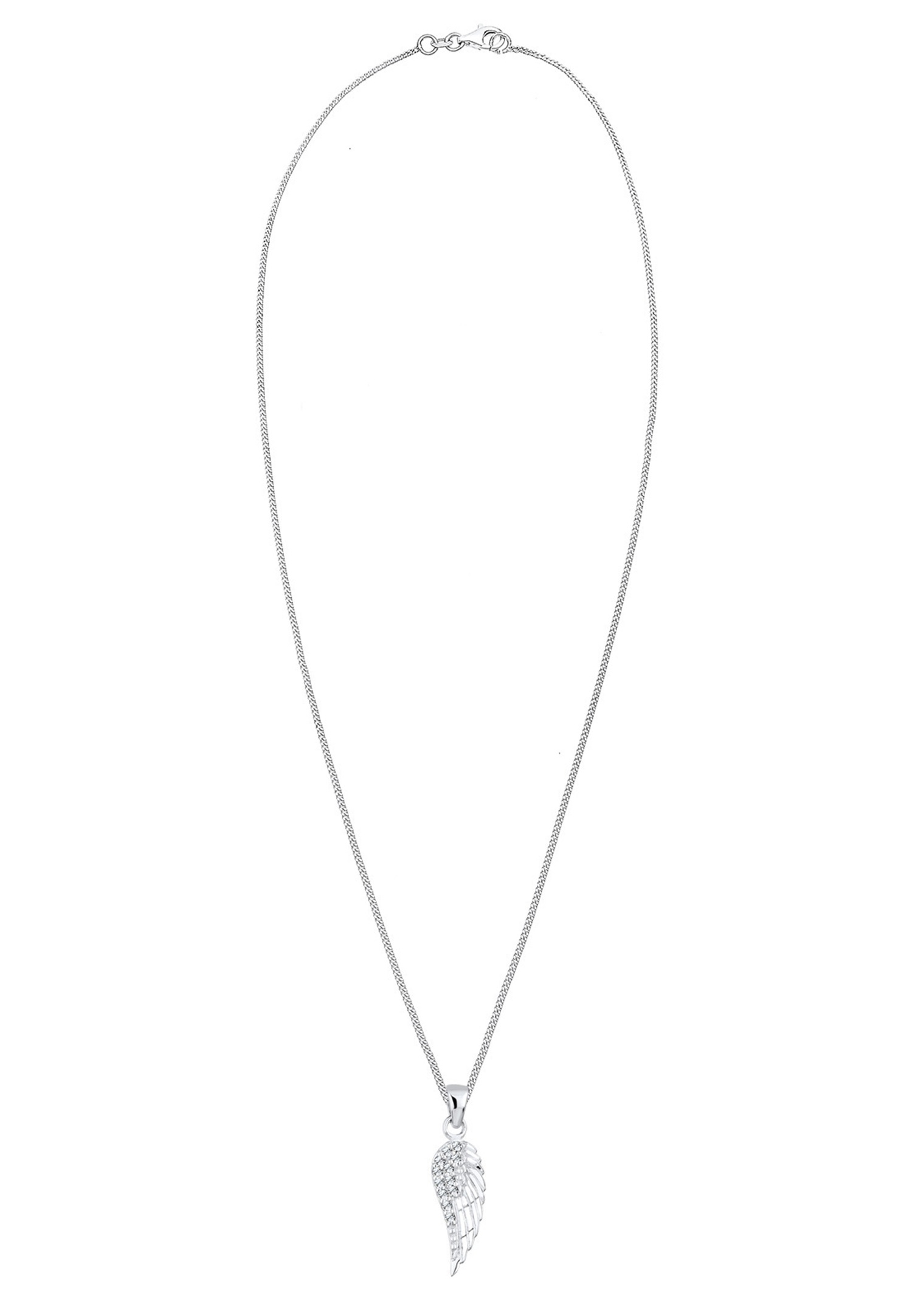 Colgante de ala para mujer Elli con cristales en plata de ley 925