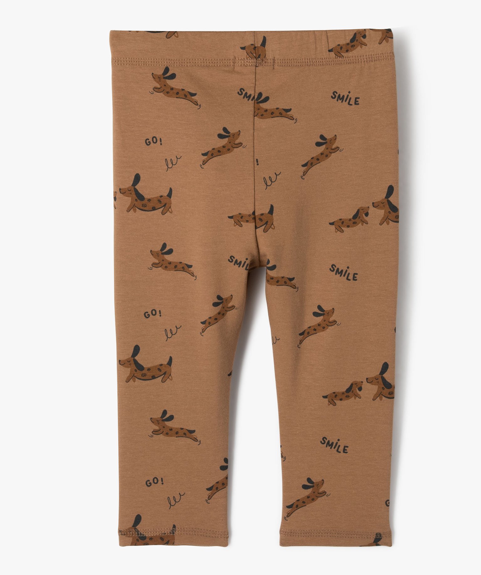 Legging en molleton imprimé bébé Garçon marron | GEMO