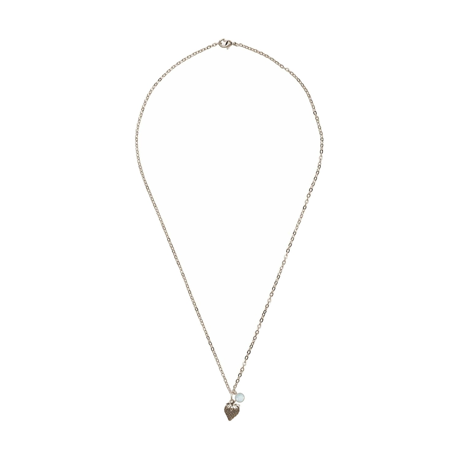 Kette mit Anhänger 'Erdbeere Chalcedon'