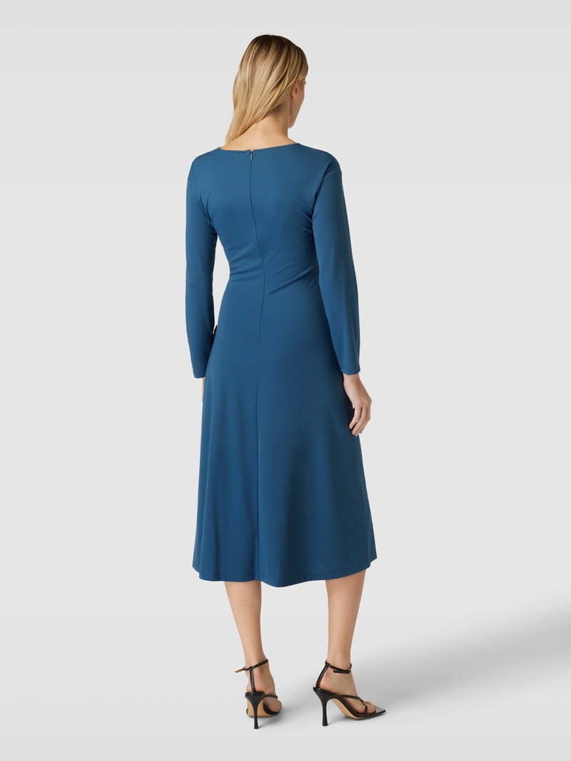 Midikleid mit Rundhalsausschnitt Modell 'ROMANIA' in petrol