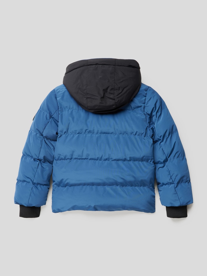 Steppjacke mit Kapuze Modell 'BRENTHAM' in blau