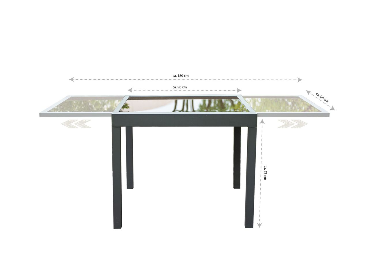 Home Deluxe Sitzgruppe VERANO MADERA 4 Stühle