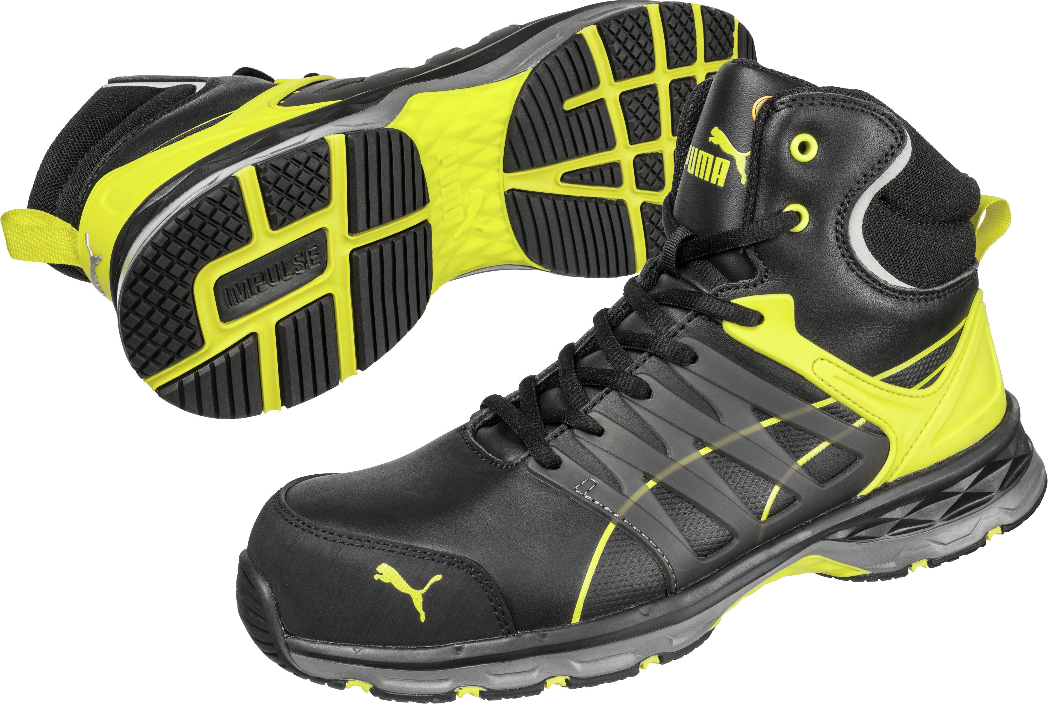 PUMA Safety VELOCITY 2.0 YELLOW MID Sicherheitsstiefel Sicherheitsklasse S3
