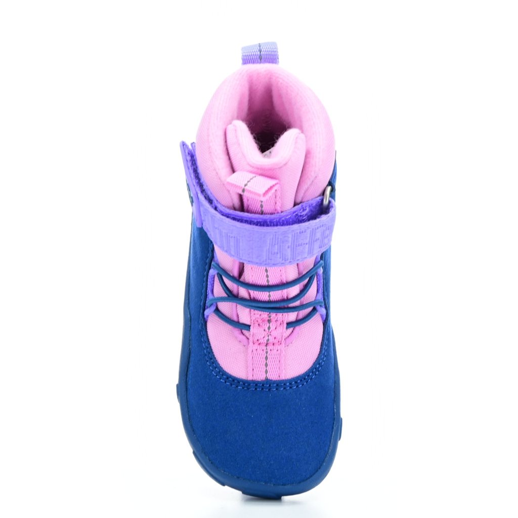 Affenzahn Lauflerner Vegan Warmy Einhorn Blau-Pink Winterbarfußschuhe