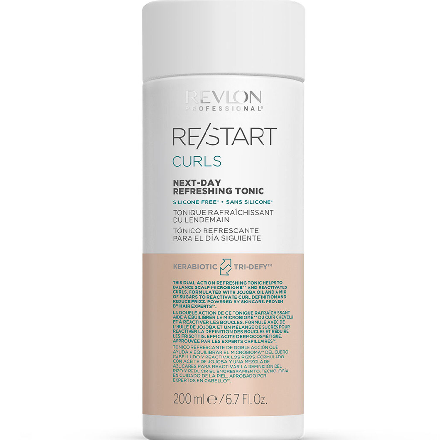 revlon professional Lotion Rafraîchissante Définitrice de Boucles RE/START CURLS - Cheveux Ondulés, Frisés et Bouclés - 200 ml