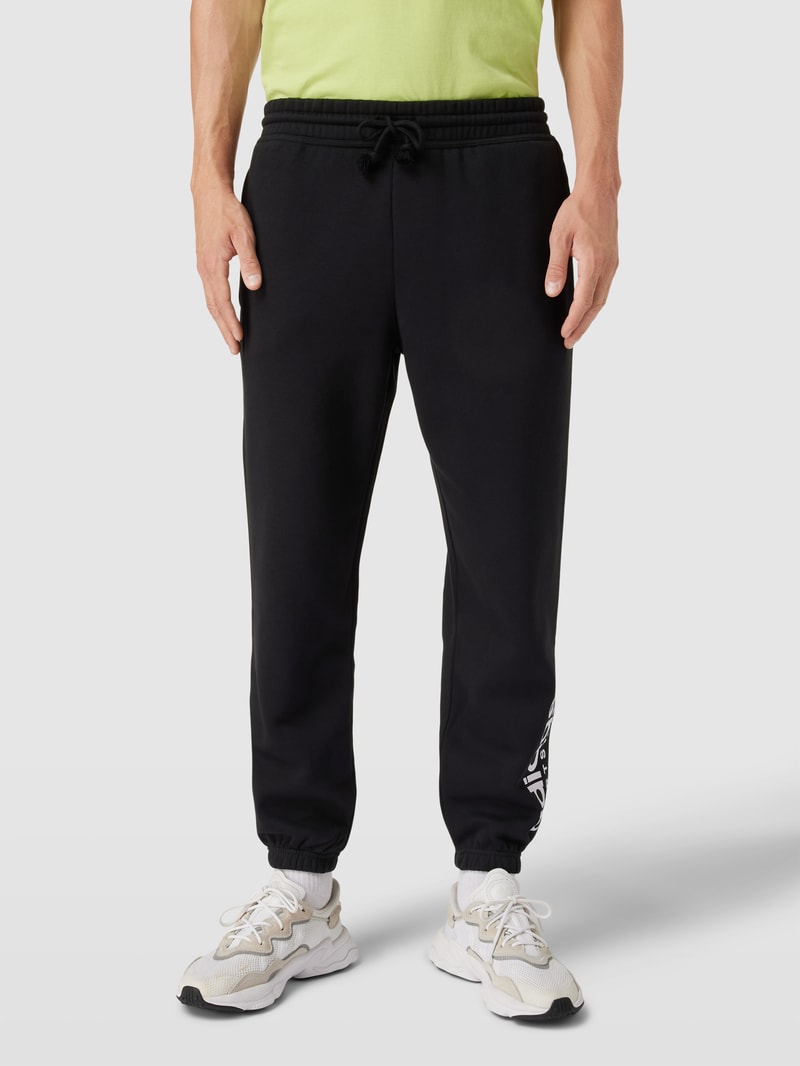 Sweatpants mit Tunnelzug in schwarz