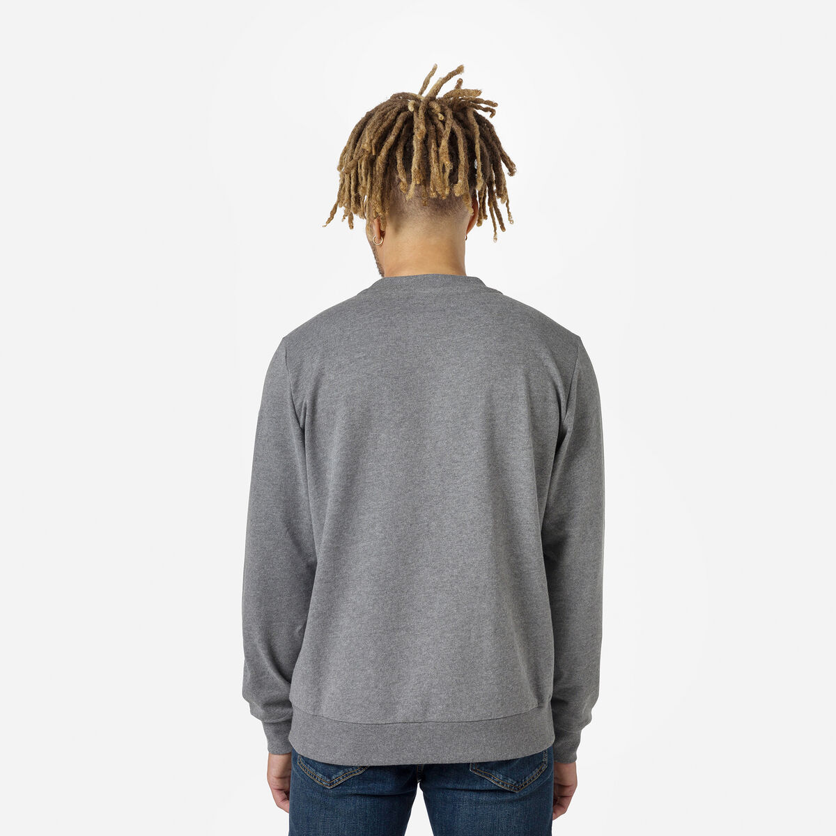Herrensweatshirt mit Logo und Rundhalsausschnitt