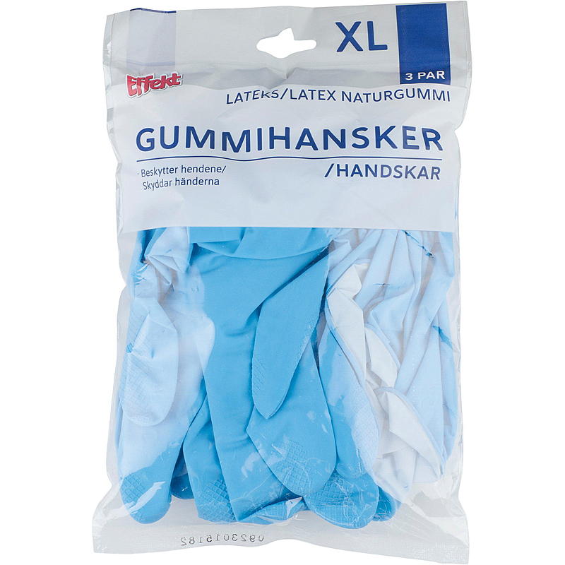 Effekt Gummihansker 3-pk XL, Effekt