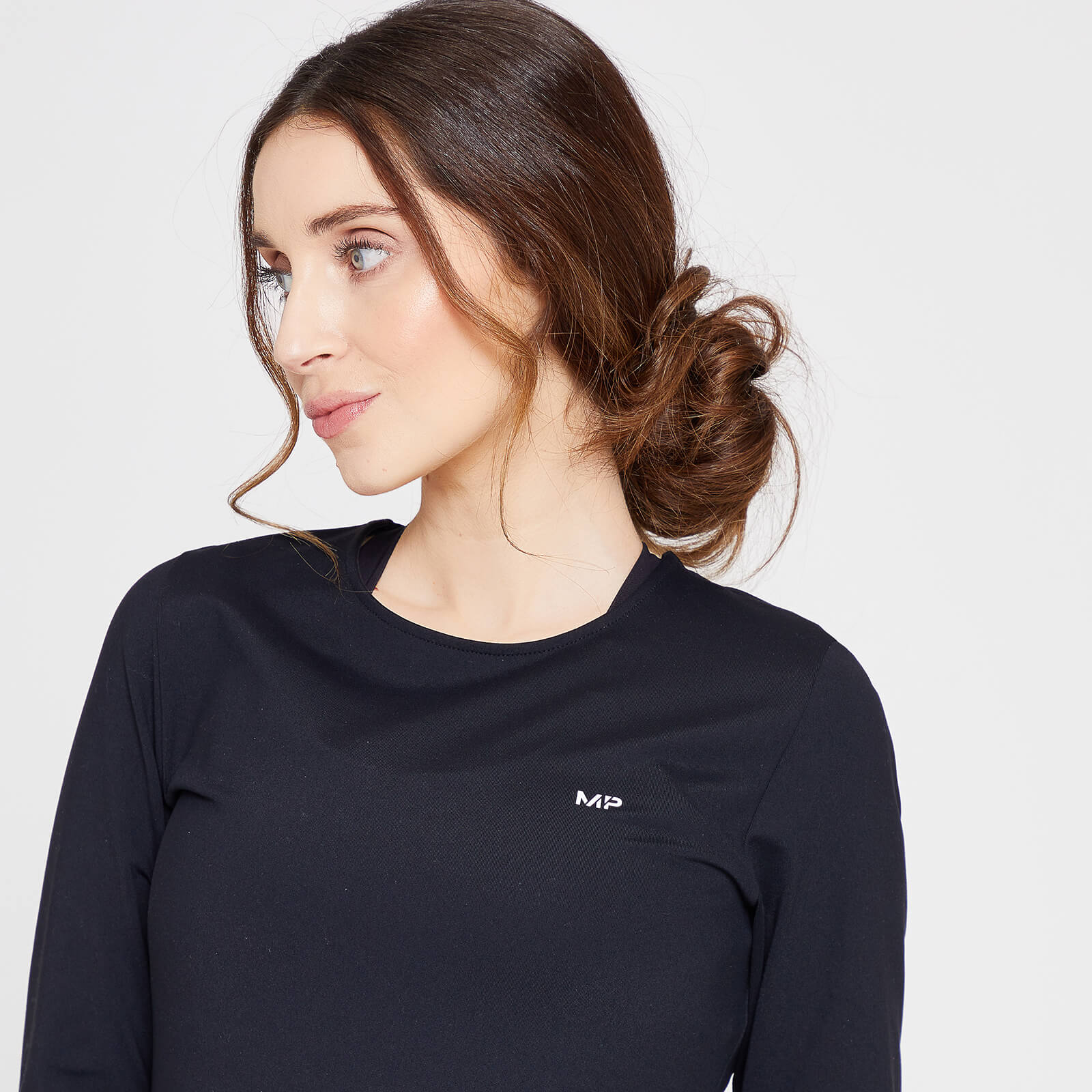 Duo de hauts de maternité à manches longues MP Power pour femmes – Noir/Blanc