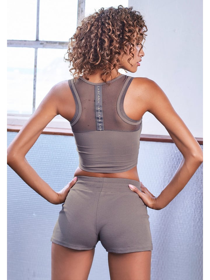 LASCANA ACTIVE Shorts in stone günstig kaufen