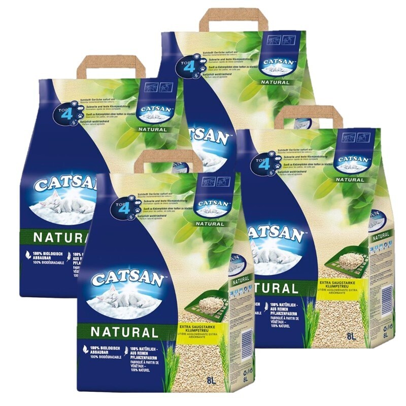 CATSAN Katzenstreu CATSAN Natural Klumpstreu 4x8 l