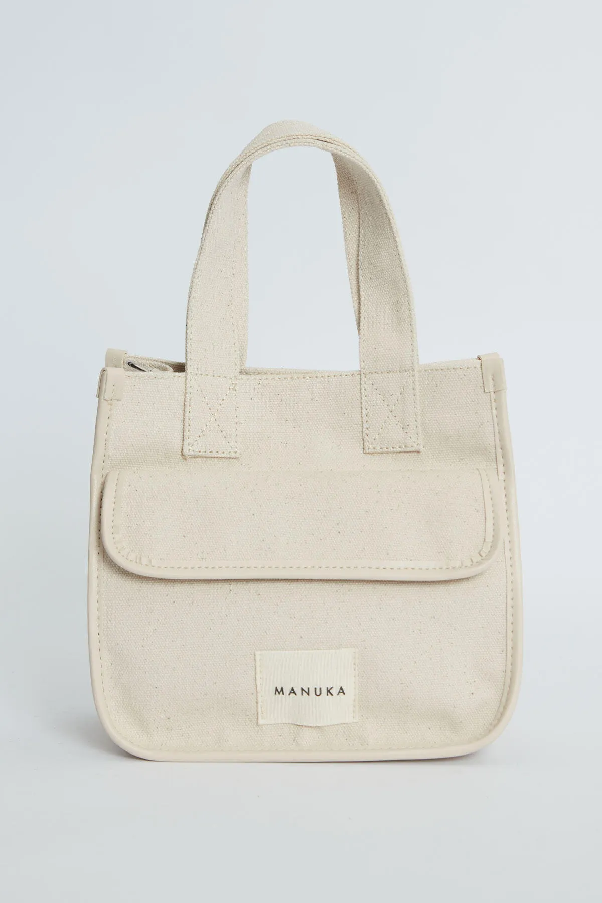 Manuka  MINITASCHE AUS CANVAS MIT TASCHENDETAIL NATUR