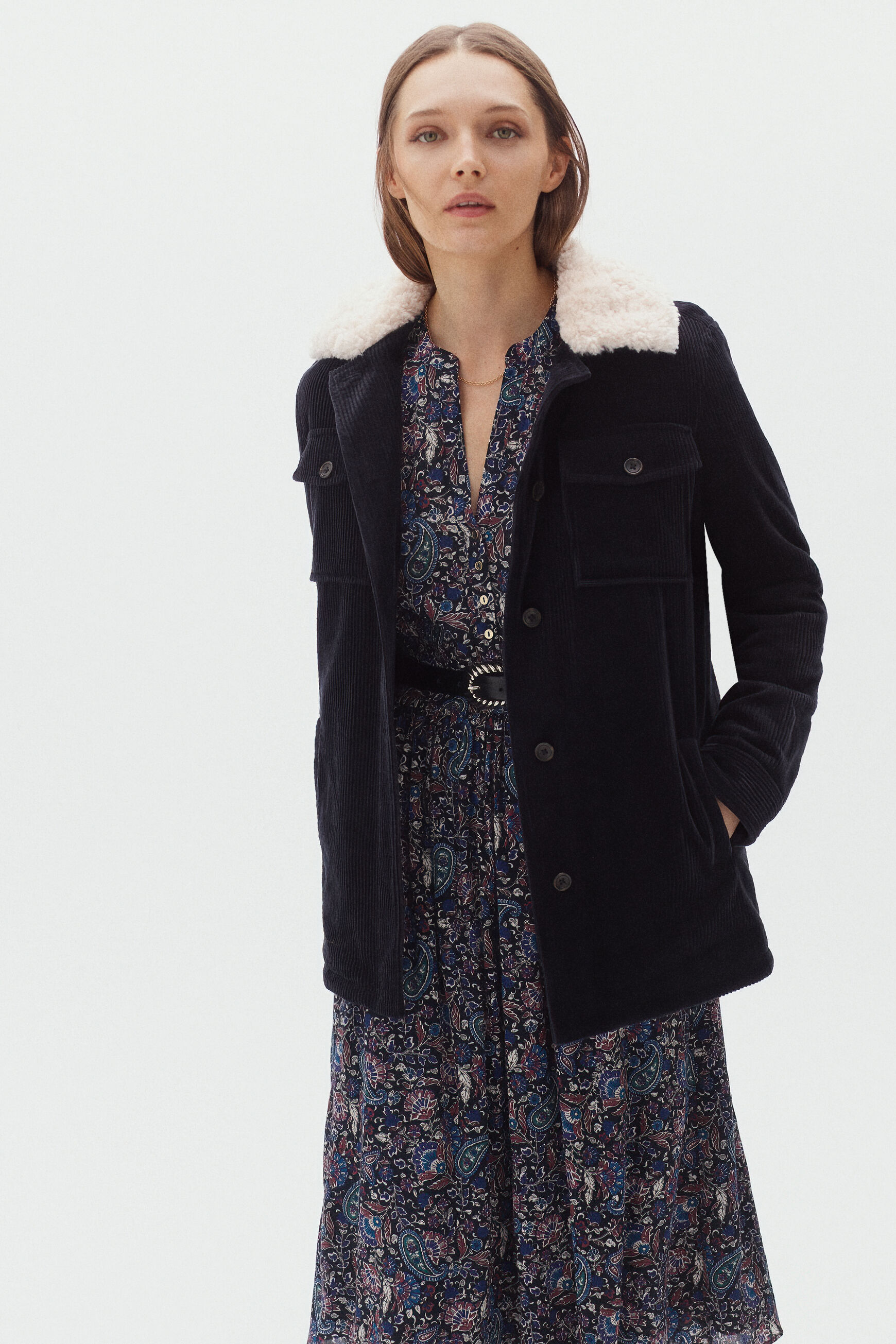 veste noemie bleu marine femme