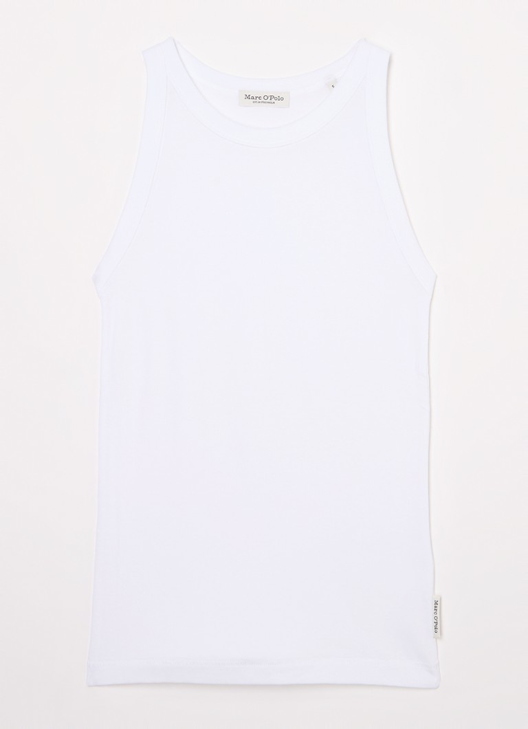 Marc O'Polo Organic cotton tank top with ribbed structure