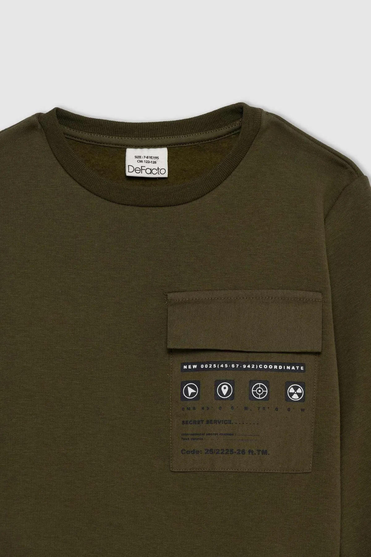 DeFacto  Bedrucktes Sweatshirt mit Rundhalsausschnitt und Tasche für Jungen