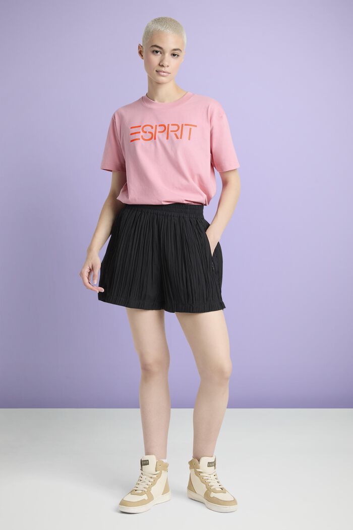 Plissierte Shorts mit hohem Bund