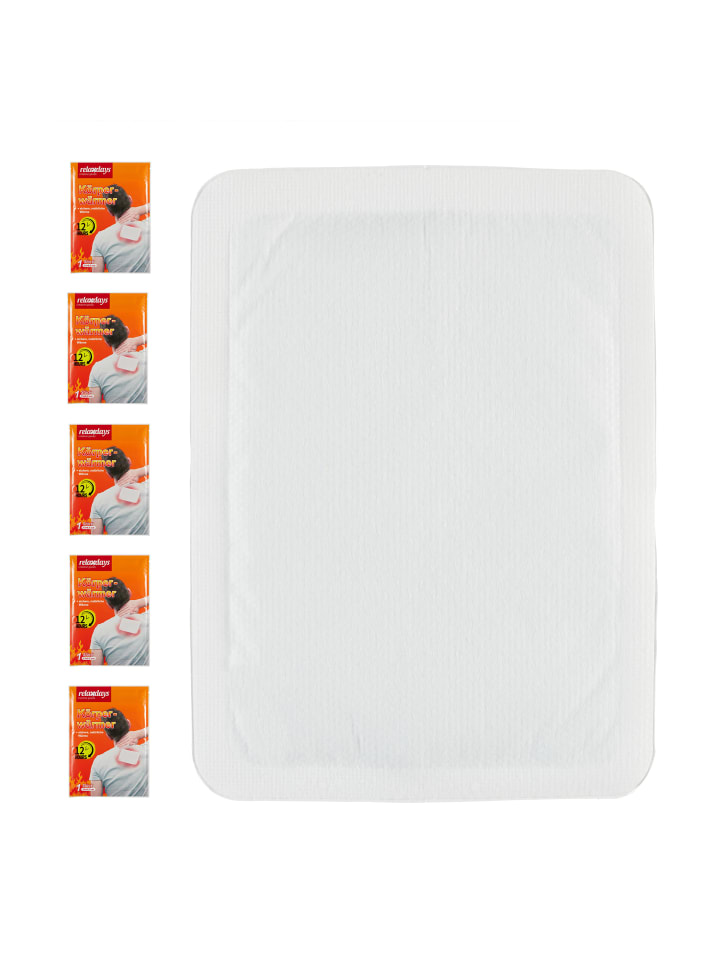 relaxdays 5 x Wärmepads in Weiß günstig kaufen onesize