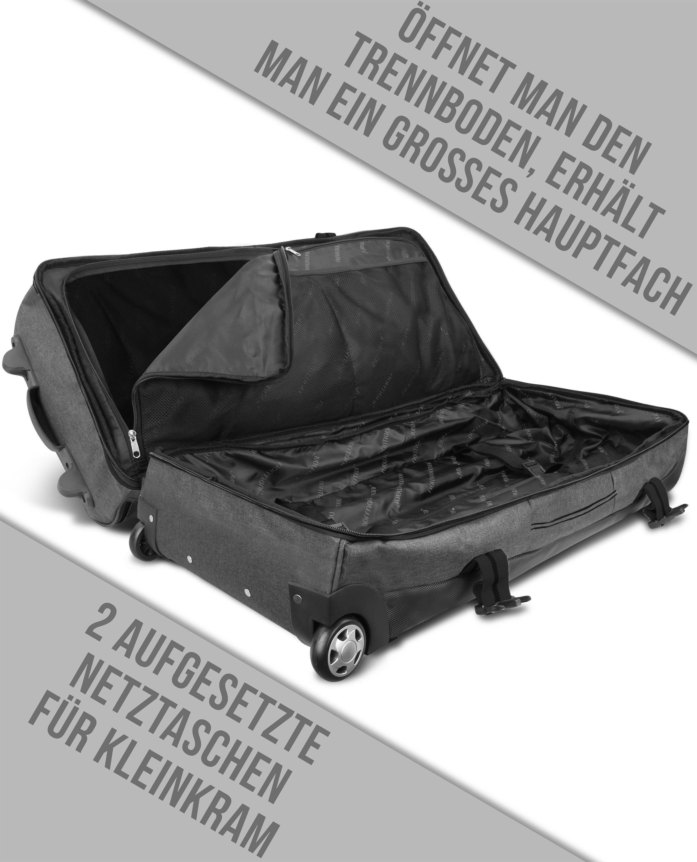 normani Reisetasche Reisetasche 120 l Kompass 120, Großer Reisetrolley mit 120 Liter Volumen
