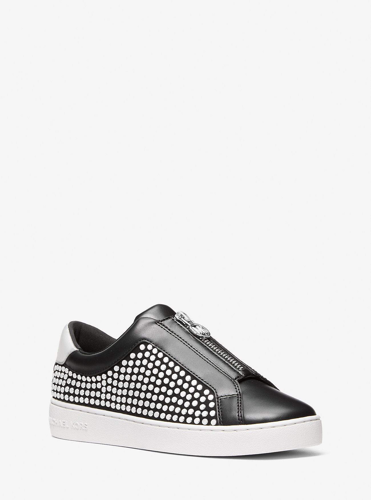 Keaton Sneaker med nagler og glidelås – SVART