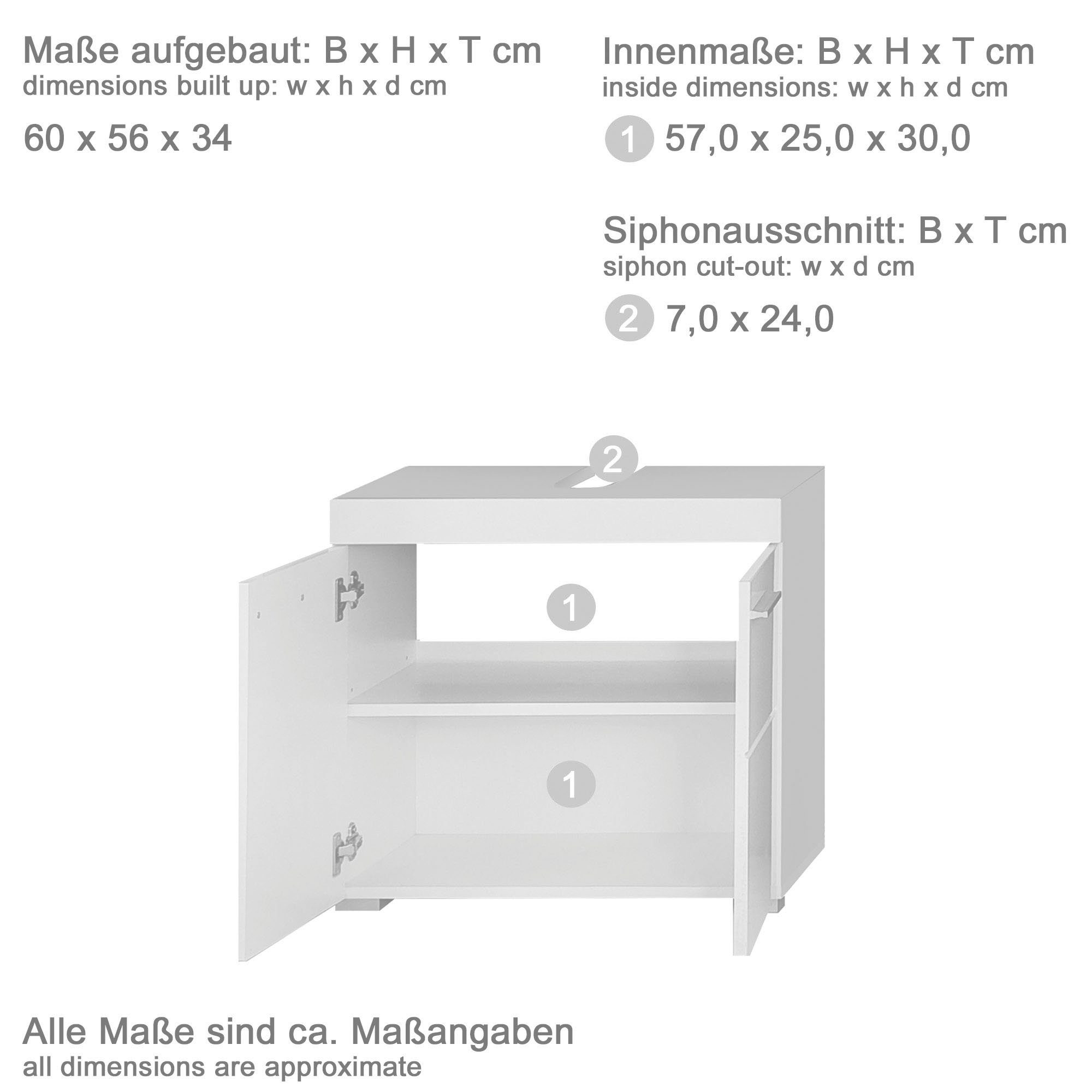 INOSIGN Badmöbel-Set Avena, (Set, 5-St)