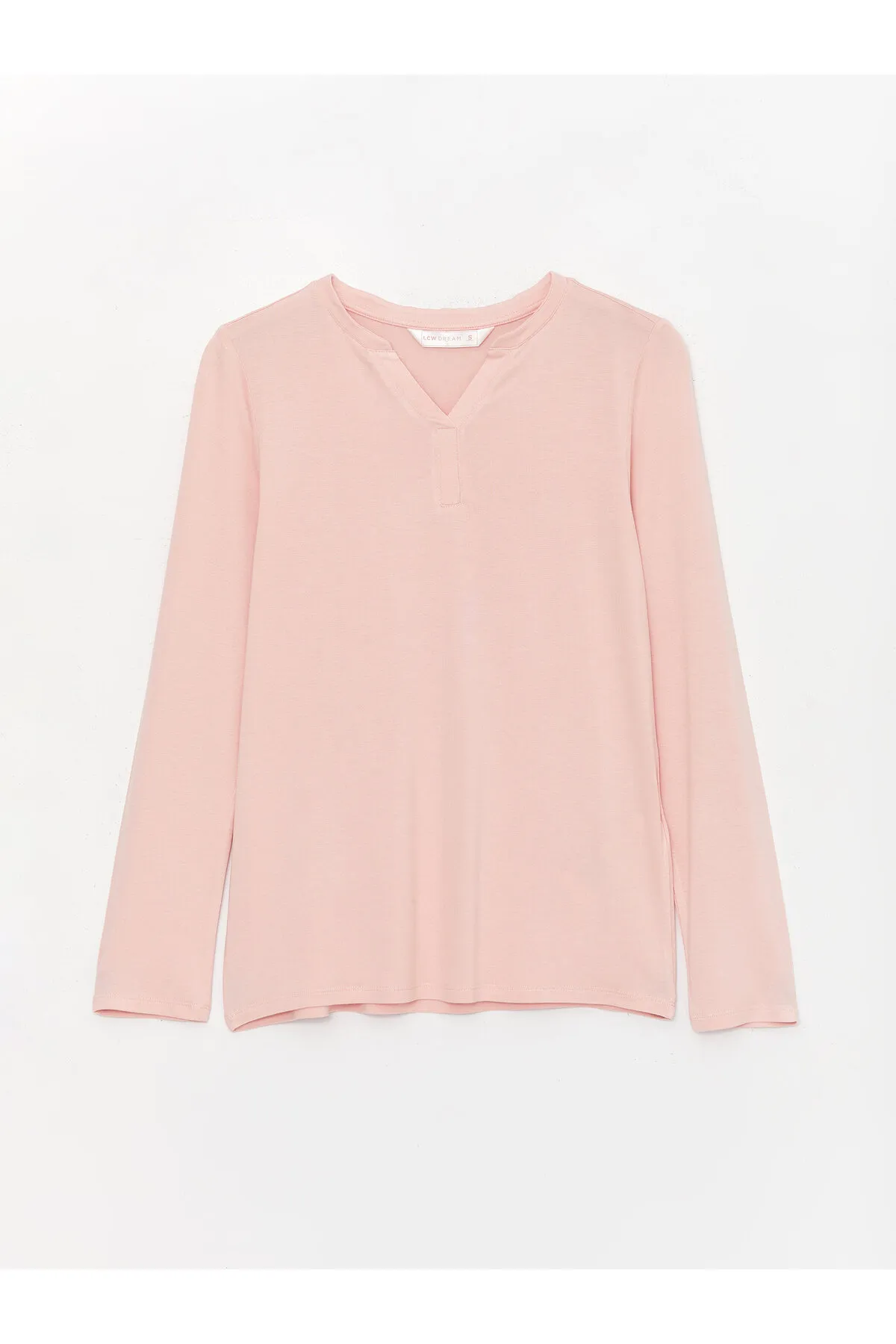 LC Waikiki  Damen-Pyjama-Set mit lockerem Kragen, einfarbig, langärmelig