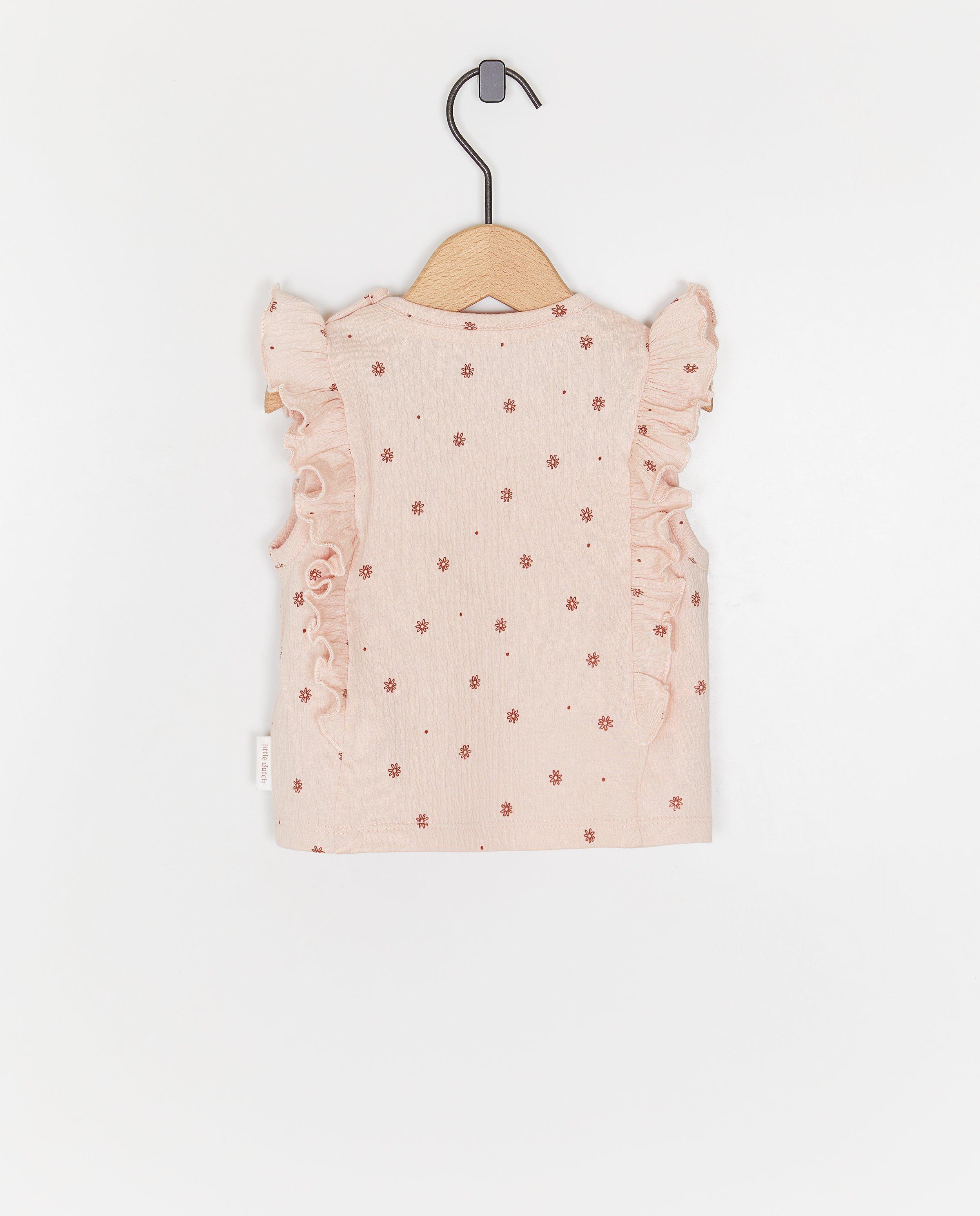 Top Little Dutch cu roz texturat