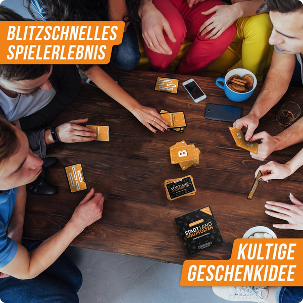 STADT LAND VOLLPFOSTEN - DAS KARTENSPIEL – CLASSIC EDITION - Reisespiel