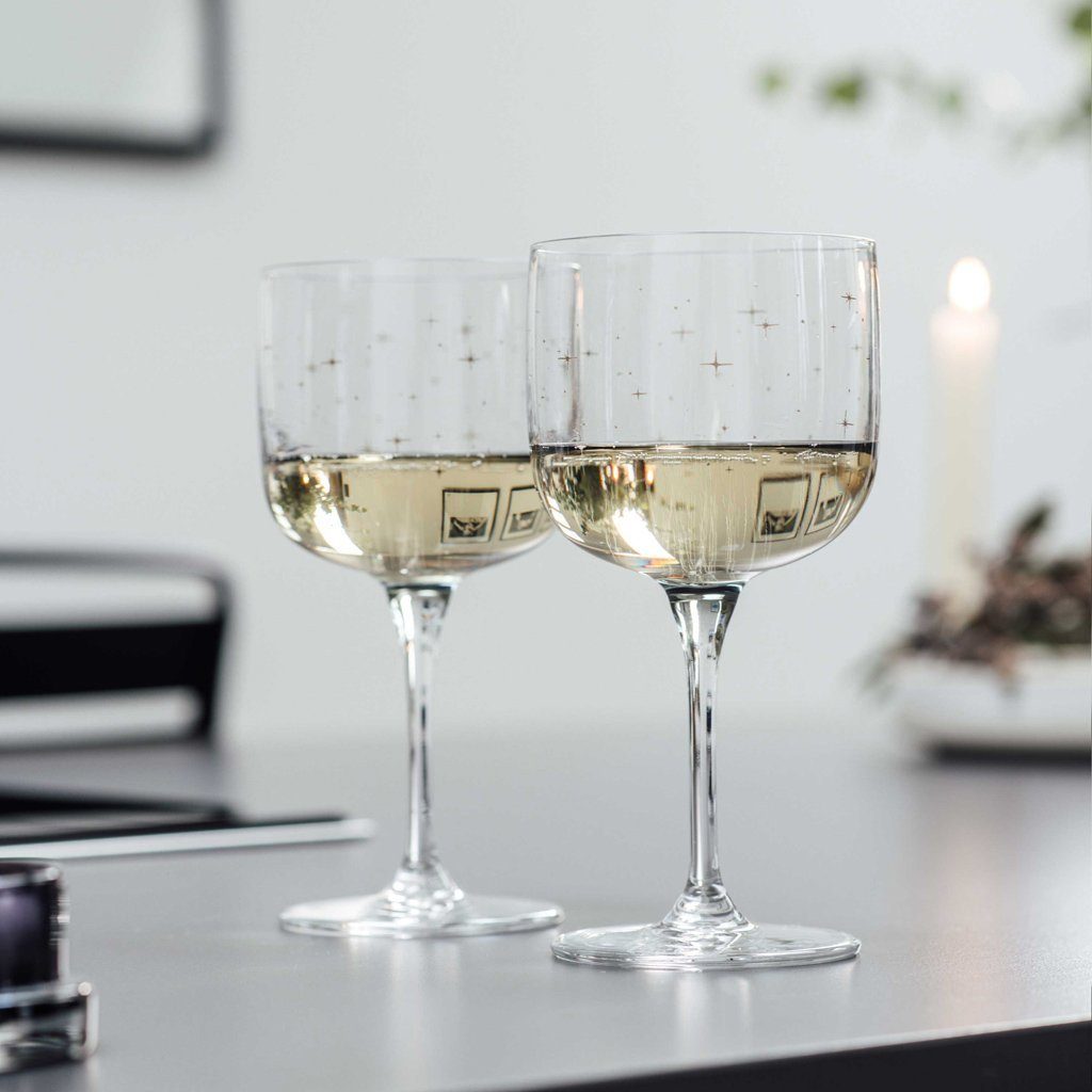 like. by Villeroy & Boch Weißweinglas Winter Glow Weinkelch, 2tlg., Glas