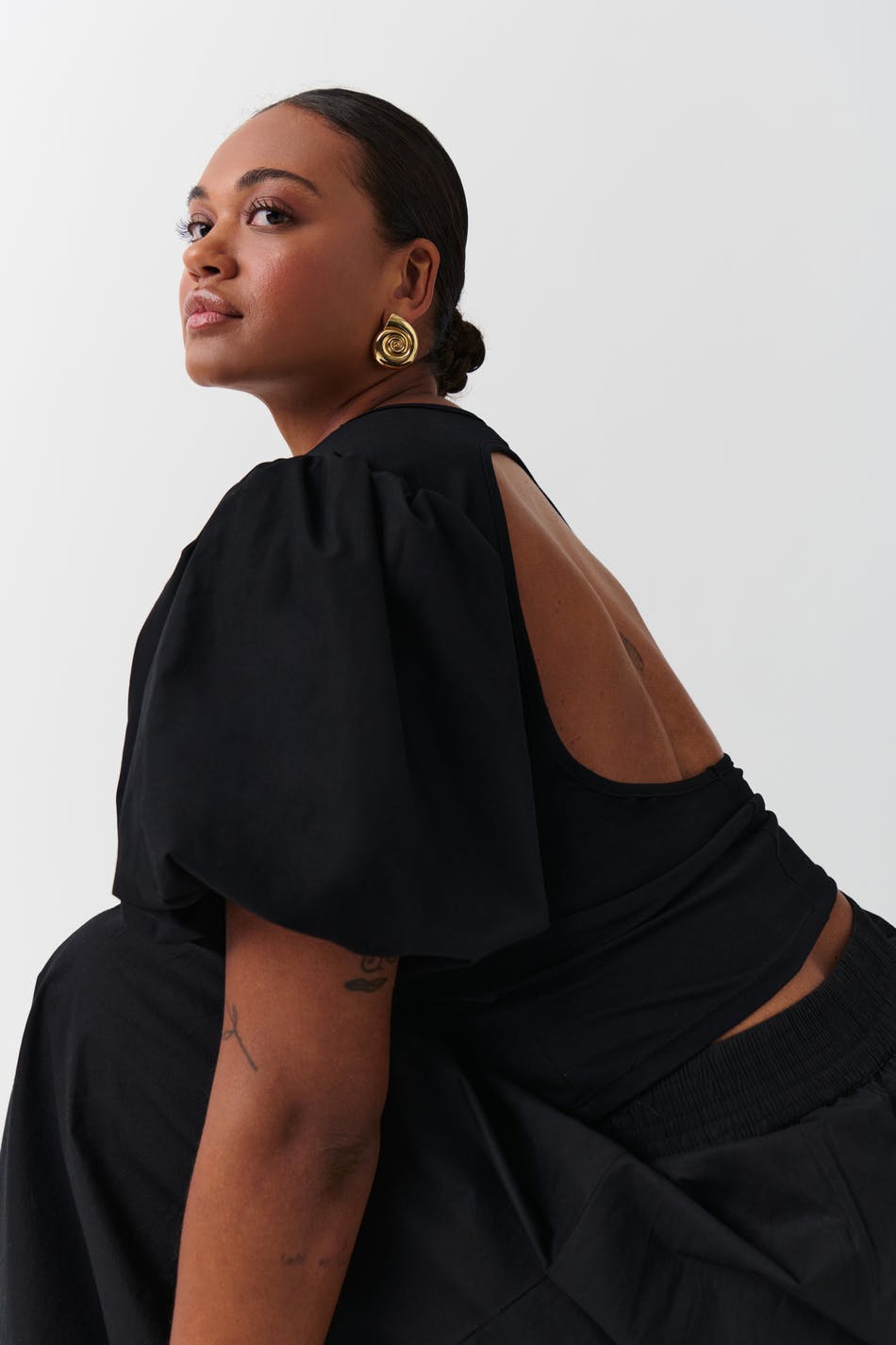 Balloon sleeve top