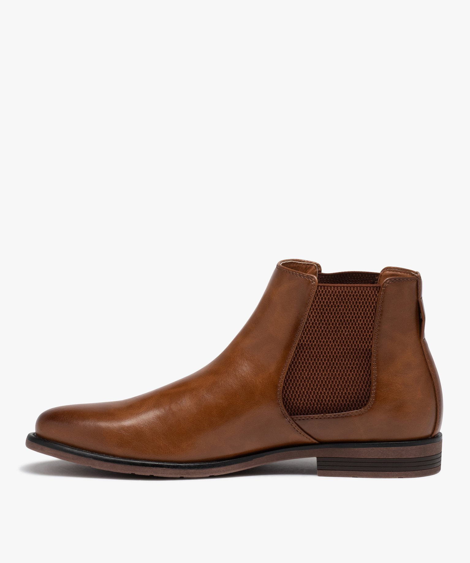Boots homme unies style Chelsea marron | GEMO