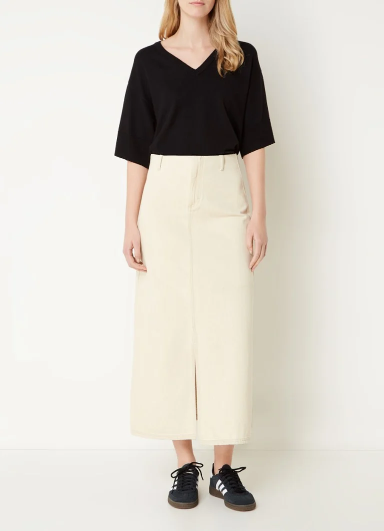 Blusa de malha fina Eslina da MSCH Copenhagen com decote em V