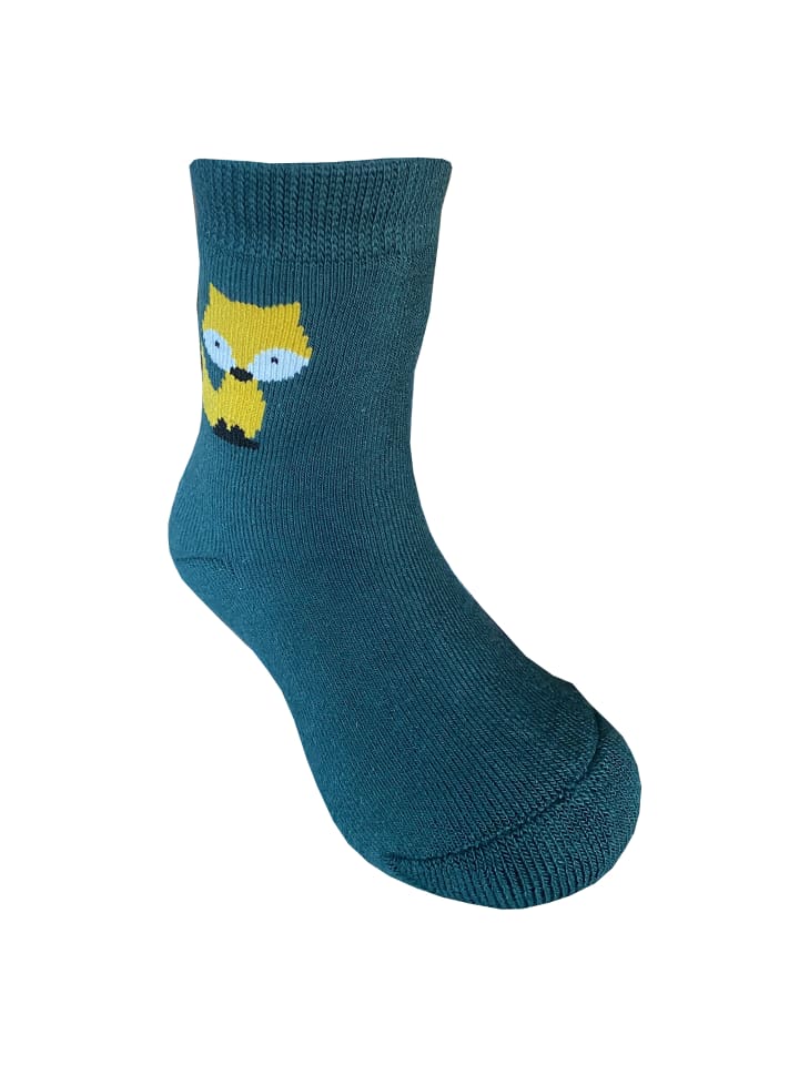 Yalion 3er-Set: Antirutschsocken Vollplüsch Fuchs in Grün  günstig kaufen