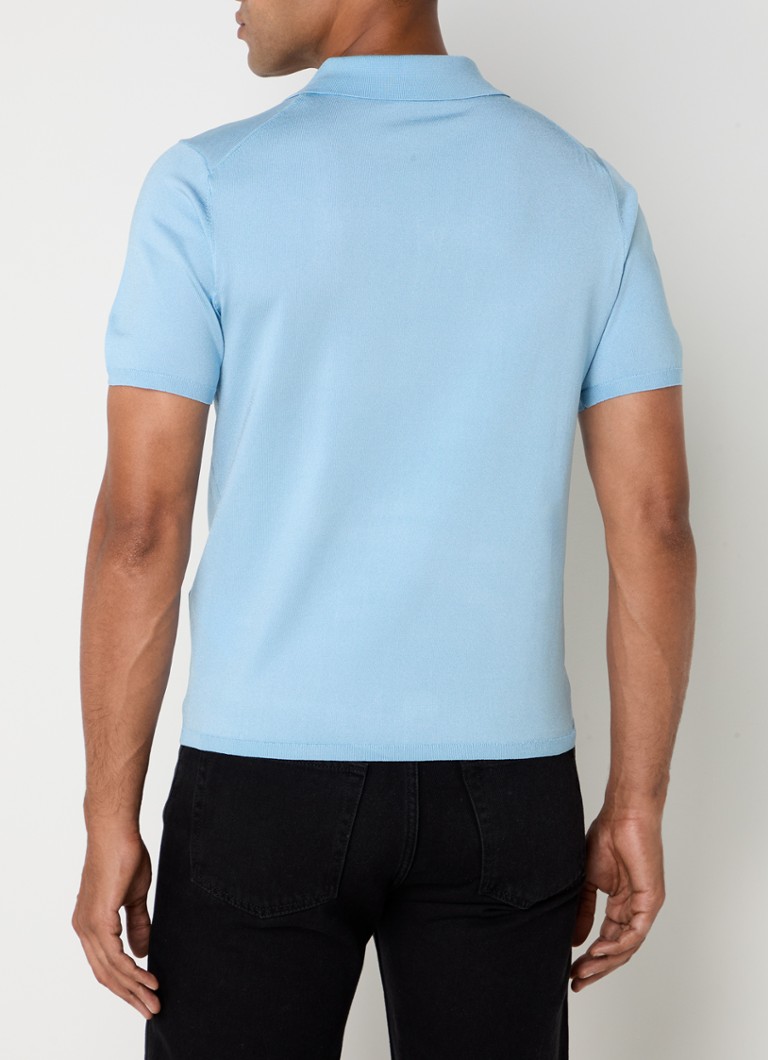 Sandro  Regular fit fijngebreide polo met stretch